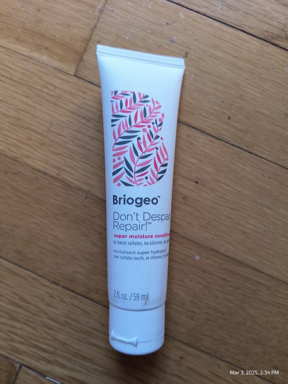 Briogeo Don't Despair Repair! Super Moisture Conditioner 2 Floz 59mL Sealed